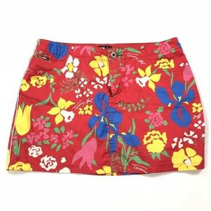 New Rare Vintage Tommy Hilfiger Floral Jean Skirt